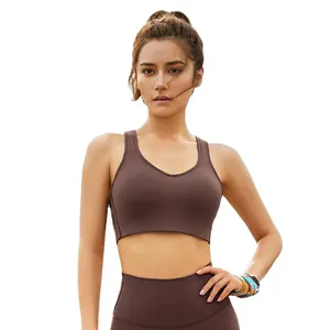 High quality Custom Women's Active Wear Shockproof Breathable Gym Bra Quick Drying Beautiful Back Fitness Bra Vest