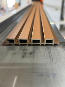 Revestimiento de pared WPC-Paneles de pared de arte WPC empalmados en tiras-Pared de pasillo, extensión visual y expansión espacial - Product Image 6