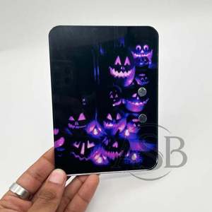 Halloween Private Logo Acrylic <b>Eyelash</b> Tiles With <b>Magnets</b> For Tweezers Custom Sustainable Horror Scream Pumpkin Bow Lash Tiles - Product Image 6