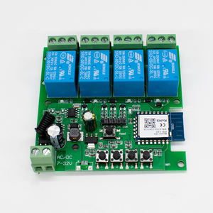 Relais intelligent Tuya 4 canaux <span class=keywords><strong>compatible</strong></span> avec l'<span class=keywords><strong>assistant</strong></span> <span class=keywords><strong>Google</strong></span> - Module de commande à distance WiFi+433 MHz RF 7-32V pour ouvre-porte - Product Image 2