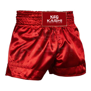 Pantalones Cortos de Muay Thai para Entrenamiento Atlético, Personalizados, Transpirables, Ligeros, de Poliéster/Nailon, Marca KASHI FIGHT GEAR, Gran Venta - Product Image 3