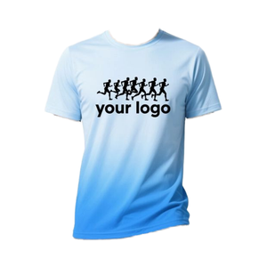 T-shirts pour hommes en polyester/coton tricoté, coupe classique, manches courtes, respirants, séchage rapide, écologiques, grandes tailles, sublimation - Product Image 3