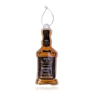Accentra Maxi Duschgel WHISKEY GUST MIT HANGER, 200 ml, Duft: Whiskey, Farbe: schwarz/orange
