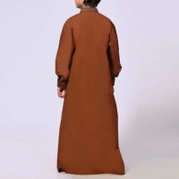 Abaya Personalizada 2026 para Niños Musulmanes, Hombres, Tallas Grandes, Invierno, Algodón, Poliéster, Transpirable, Secado Rápido, Estilo Casual, Nueva