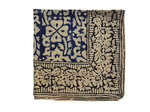 Handmade Organic Cotton Block Print <b>Bandana</b> Square Fashion Accessory for <b>Men</b> and Women - Product Image 3