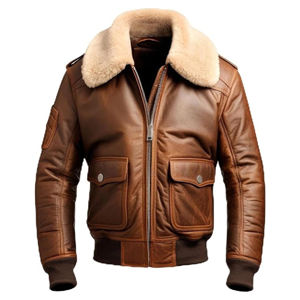 Comfortable Winter Leather Jackets for <b>Men's</b> Top Selling Breathable Quick Dry Solid Color <b>Mens</b> Leather Jackets - Product Image 1