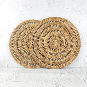 Attractive rattan placemats Eco friendly products Made in Vietnam <b>Table</b> decoration Woven Placemat Wholesale Modern - Product Image 2