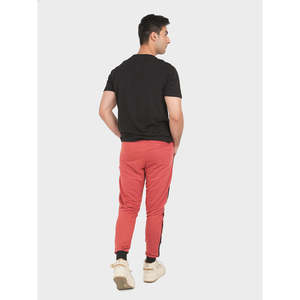 Pantalon de jogging sportif MAXEO tendance, léger, en tissu éponge confortable, pour l'extérieur, avec logo personnalisable, taille XL, couleur unie, bande latérale, fermeture éclair - Product Image 4