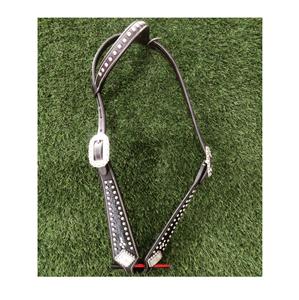 Nouvelle bride de tête de cheval de concepteur pour accessoires équestres avec raccords en acier inoxydable de couleur marron noir pour la vente en gros - Product Image 5