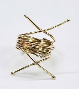 Anillos Metálicos GS de Diseño Boho GC-RG-312 para Regalos de San Valentín para Chicas, Exportados de la India a Todo el Mundo - Product Image 1