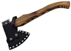 Hache de qualité industrielle en acier à haute teneur en carbone, tête embossée, manche en bois, pour le camping, le bricolage en plein air, haches embossées pour couper - Product Image 5