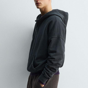 Wholesale Rate For Bulk Buyers / Full Sleeves With Hood And Pockets Factory Rate Breathable Material <b>Hoodie</b> For <b>Men</b> OEM Service - Product Image 3