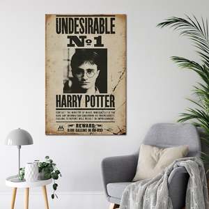 For Harry Potter Modern Design <b>Poster</b> Undesirable No. 1 Black Frame Paper Material for Wall Decor - Product Image 2