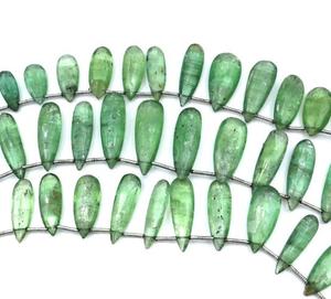 Haute qualité 9 pouces vert kyanite facettes perles en forme de poire pierre précieuse de menthe naturelle pour la fabrication de bijoux de qualité supérieure - Product Image 5