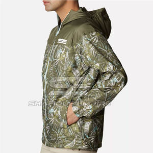 Vente en gros Veste coupe-vent d'extérieur pour hommes Vêtements décontractés Veste coupe-vent imperméable et respirante - Product Image 3