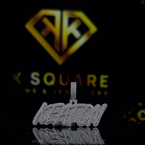 Pendentif Hip Hop personnalisé avec numéro, personnalisez votre lettre, pendentif Hip Hop pour homme avec numéro, pendentif en moissanite, bijoux Hip Hop Ice Out - Product Image 1