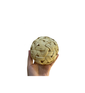 Nuevo diseño redondo caña de ratán bola artesanal hogar decorativo colgante de pared para fiesta Navidad Año Nuevo decoración del hogar fábrica - Product Image 4