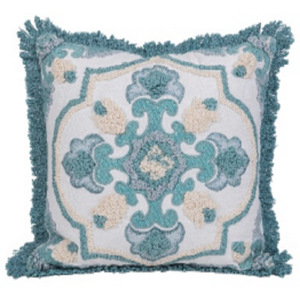 Housse de coussin de luxe brodée, style floral Suzani, vente chaude, forme carrée, pour la maison, l'hôtel, l'hôpital, utilisation latérale, canapé, banc - Product Image 1