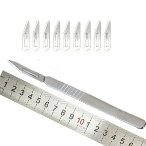 Caja de cuchillas de bisturí de acero manual estéril quirúrgica No 10 Compatible con juego de instrumentos de 3 mangos Clase II Certificado CE - Product Image 2