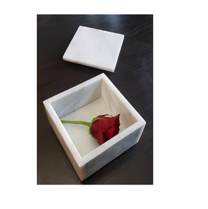 Marble Box Jewelry Box Luxury Packaging Pendant Bangle Earring <b>Necklace</b> Ring Box Customized Packing Gift Use - Product Image 3