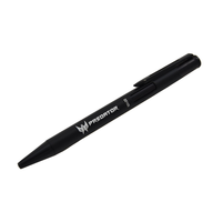 Stylo bille personnalisable en métal fabriqué en Allemagne, largeur d'écriture 0,5 mm, noir avec finition dorée, design élégant, cadeaux promotionnels