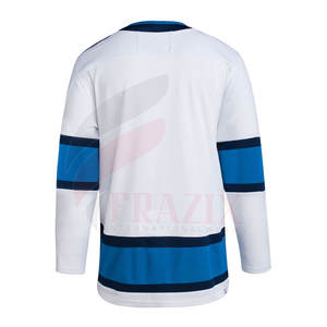 ออกแบบโลโก้ของคุณเอง เสื้อฮอกกี้น้ำแข็งสั่งทำพิเศษ คุณภาพสูง ผลิตจากโพลีเอสเตอร์ 100% แห้งเร็วและป้องกันแบคทีเรีย - Product Image 6