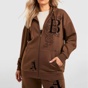 Sudadera con capucha de lona amarilla sólida para mujer al por mayor, con cremallera, estampado personalizado, bordado, parche y parte inferior gruesa, estilo vintage. - Product Image 4