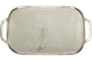 Plateau de service de fruits en aluminium au design unique pour les fournitures de cuisine et de restaurant Plateau de service rectangulaire plaqué argent pour la maison - Product Image 3