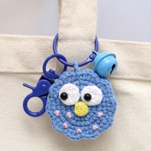Colgante Redondo Hecho a Mano de Ganchillo, Adorno Colgante para Bolsa con Diseño de Galleta, Llavero Oreo, Joyería Adorable Estilo Viento - Product Image 5