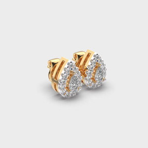 Pendientes de Diamantes con Corte de Pera, Oro Sólido de 18K, Chapado en Rodio, Joyería de Lujo para Mujer, para Bodas - Product Image 3