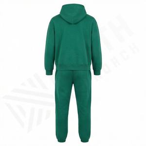 Survêtements de sport personnalisés avec logo du fournisseur, 100 % coton, hommes, 300 g/m², survêtements unis, tenue de sport, course à pied, fitness, ensemble personnalisé, couleur personnalisée - Product Image 2