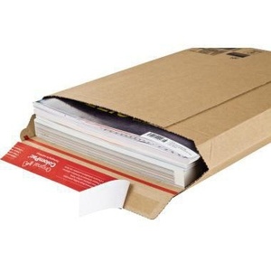 Sobre de Papel Kraft Corrugado Rígido ColomPac Plus, 290 x 400 x 50 mm, Bolsa de Envío Autoadhesiva con Ventana - Product Image 4