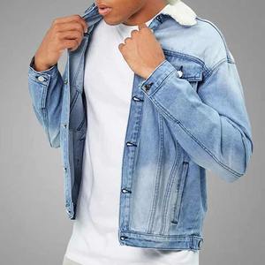 Service Veste en jean pour homme Vêtements d'extérieur décontractés Veste d'automne en denim Manteau boutonné Veste en jean surdimensionnée pour homme - Product Image 2