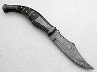 Couteau pliant damas en cuivre avec manche en corne Couteau de poche et de collection Idéal pour les détaillants.