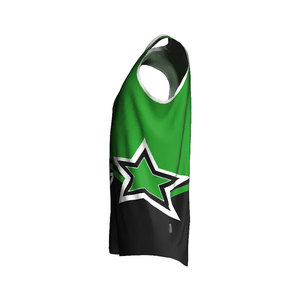 Maillot de basketball sans manches personnalisé avec logo imprimé, séchage rapide, léger, respirant, 100 % polyester, dernier design, faible MOQ, sur mesure - Product Image 2