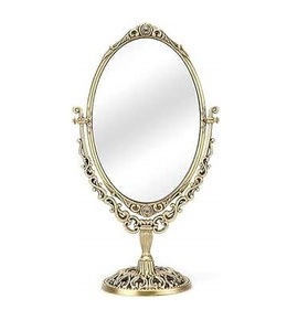 Beautifully Hand Crafted Metal Table Top <b>Standing</b> Mirror Made From High Quality For Home and Office Decoration . - Product Image 4