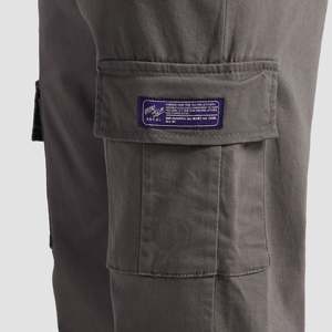 Pantalon cargo en velours côtelé 100% coton LiteFlex, tailles XL à 6XL, logo personnalisable, coupe droite, fermeture éclair, pantalon de jogging coloré (gris) - Product Image 5