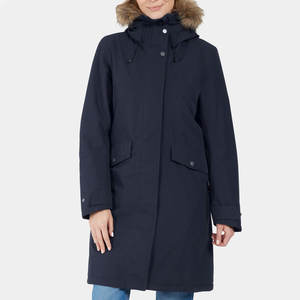 Custom Waterproof Cotton Filled Winter Parka Coat for Women <b>Men</b> Breathable <b>Long</b> <b>Jacket</b> with Fur Collar Hoodie Made in Pakistan - Product Image 1