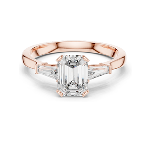 Bague de fiançailles en diamant de laboratoire 1,39 CT pour femmes, clarté VVS-VS EF, or 18 carats, 14 carats, 10 carats et argent 925, rose, jaune, blanc - Product Image 1