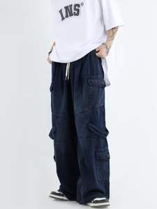 Pantalones de Pijama de Franela para Hombre con Logotipo Personalizado Directo de Fábrica, Pantalones Deportivos para Hombre con Lavado Ácido - Product Image 4