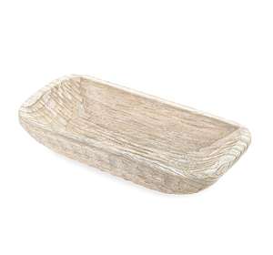 Bol à pâte en bois massif moderne et écologique pour la fabrication du pain et les soupes, décoration de la maison - Product Image 1