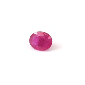 Pierre précieuse naturelle non traitée, rubis du Mozambique de 4,94 carats, émeraude ovale facettée, tourmaline rouge rose, 8 mm, certifiée IGI - Product Image 2