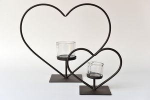 เชิงเทียนโลหะที่มีความทนทานพร้อมพิมพ์สเปรย์แก้วงานฝีมือสำหรับตกแต่งบ้าน-สำหรับห้องนั่งเล่นพื้นที่รับประทานอาหารห้องนอนกิจกรรมในห้องนอน - Product Image 2