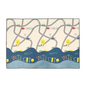 Alfombra de juegos para bebés XPE de un solo lado, 160x140x1,2 cm, alfombrillas de juego de carretera de espuma no tóxicas impermeables enrollables, categoría de producto - Product Image 1