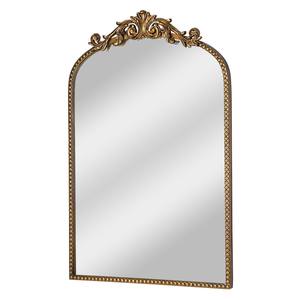 METAL WAVE Contemporary Modern Irregular Shape 5.0mm Thick Handmade Durable Wall <b>Mirror</b> Raw Aluminium Antique Brass Finish for - Product Image 5