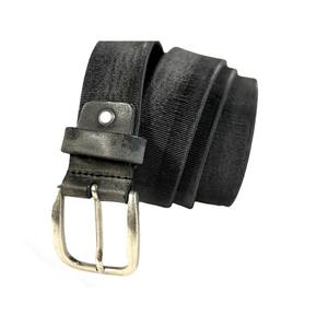 100% artesanías italianas hombre cinturón de cuero genuino 35 mm de ancho mano arrugada corte crudo dentado cinturones de diferentes colores - Product Image 5