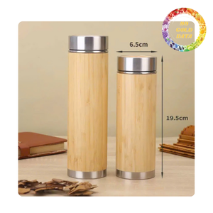 Botella termo de bambú de primera calidad | excelente retención de calor y comodidad portátil | Origen de Vietnam - Product Image 5