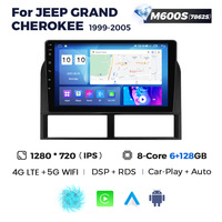 NaviFly Android13 QLED 1280*720 Terbaru, Stereo Mobil Android 9 inci untuk Jeep Grand Cherokee 1999-2005 dengan Pemutar Mobil