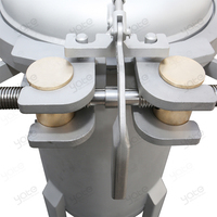 Filtre à sac à ouverture rapide de type pince, boîtier de filtre à sac antirouille pour la filtration des électrolytes et de l'eau de circulation industrielle