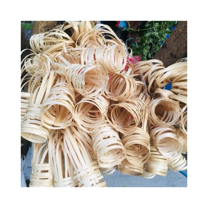 Hot Deal 2024 Porte-gobelet à emporter en bambou jetable Porte-gobelet en bambou écologique en bambou naturel - Product Image 1